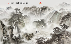装饰画 花鸟画 新中式 山水 