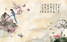 装饰画 花鸟画 新中式 山水 