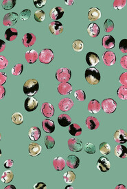 数码印花  扎染小球  彩色 