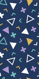 彩色创意几何海报