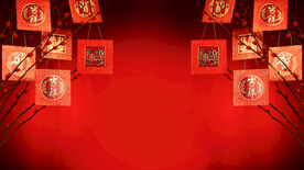 红色背景 舞台背景 红色会议背