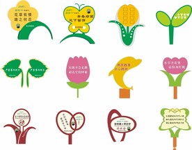 绿化标识 户外立牌 花草牌