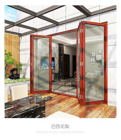 折叠门 木纹