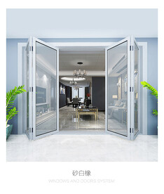 灰色折叠门 
