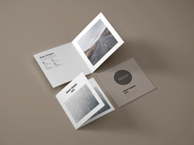 方形折页样机PSD贴图模板