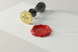 蜡印戳火漆印章PSD贴图样机