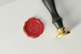 蜡印戳火漆印章PSD贴图样机