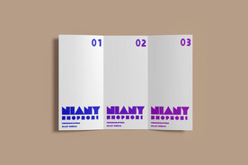 A4三折页PSD贴图样机