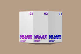 A4三折页PSD贴图样机