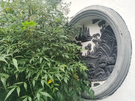 南方园林圆形砖雕艺术建筑