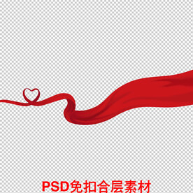 红色飘带