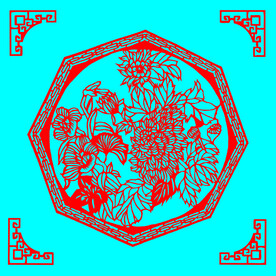 菊花剪纸