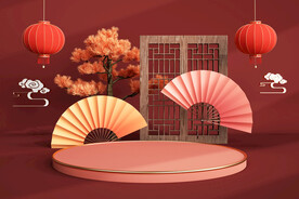 c4d模型格式psd格式中国风