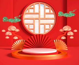 c4d模型格式psd格式中国风