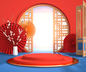 c4d模型格式psd格式中国风