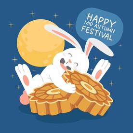 卡通中秋节  