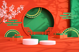 c4d模型格式psd格式中国风