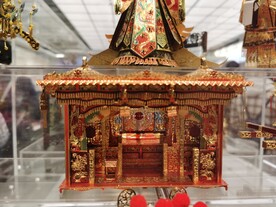 精巧精致中式戏台摆件装饰品