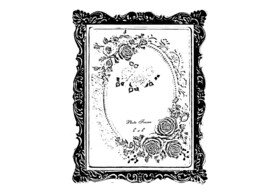 现代北欧风欧美相框剪影