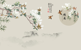 装饰画 花鸟画 新中式 山水 