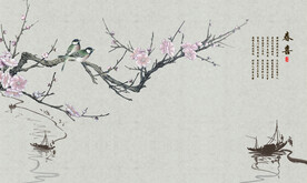 装饰画 花鸟画 新中式 山水 