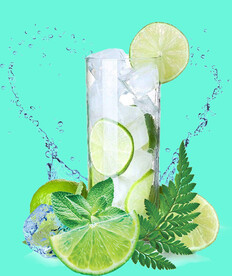 简约创意柠檬水PNG素材