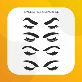 美妆化妆素材眼睛眉毛睫毛设计图