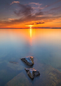 夕阳海边壁纸