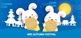 卡通中秋节 