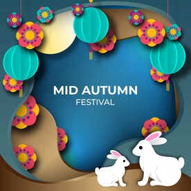 卡通中秋节  