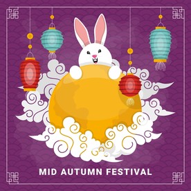 卡通中秋节  