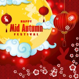 卡通中秋节  