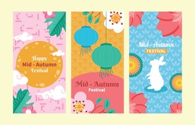 卡通中秋节 
