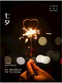 七夕 情人节爱情 海报