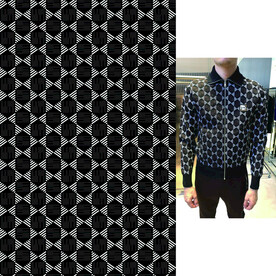 大牌男装几何图案
