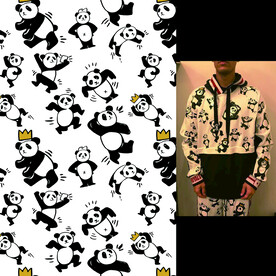 大牌男装熊猫图案