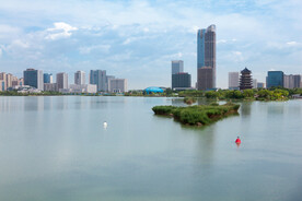 阅海湾水上公园 公园湖景