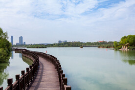 阅海湾水上公园 公园湖景