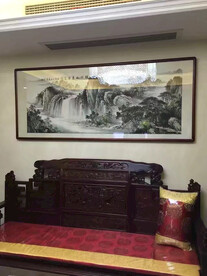 山水国画客厅