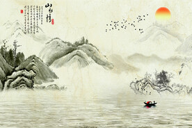 装饰画 花鸟画 新中式 山水 