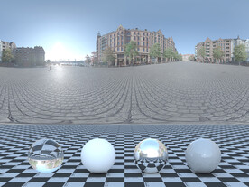 C4D城市街道贴图HDR贴图