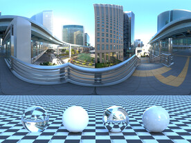 C4D城市街道贴图HDR贴图