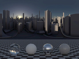 C4D城市街道贴图HDR贴图