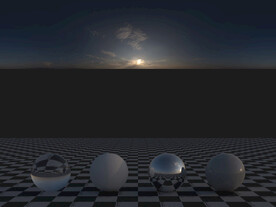 C4D黄昏贴图HDR贴图