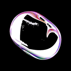 高级炫彩透明泡泡素材