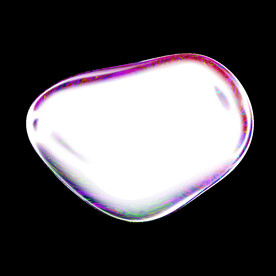 高级炫彩透明泡泡素材