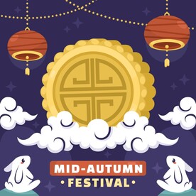 卡通中秋节  