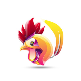 公鸡图标logo