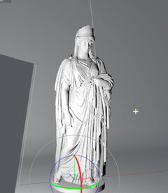 C4D模型女神像雕塑石膏雕像