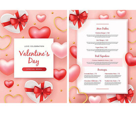 情人节爱心菜单